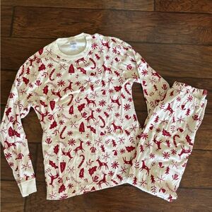 Hanna Andersson Red and White Pajama Set UNISEX
